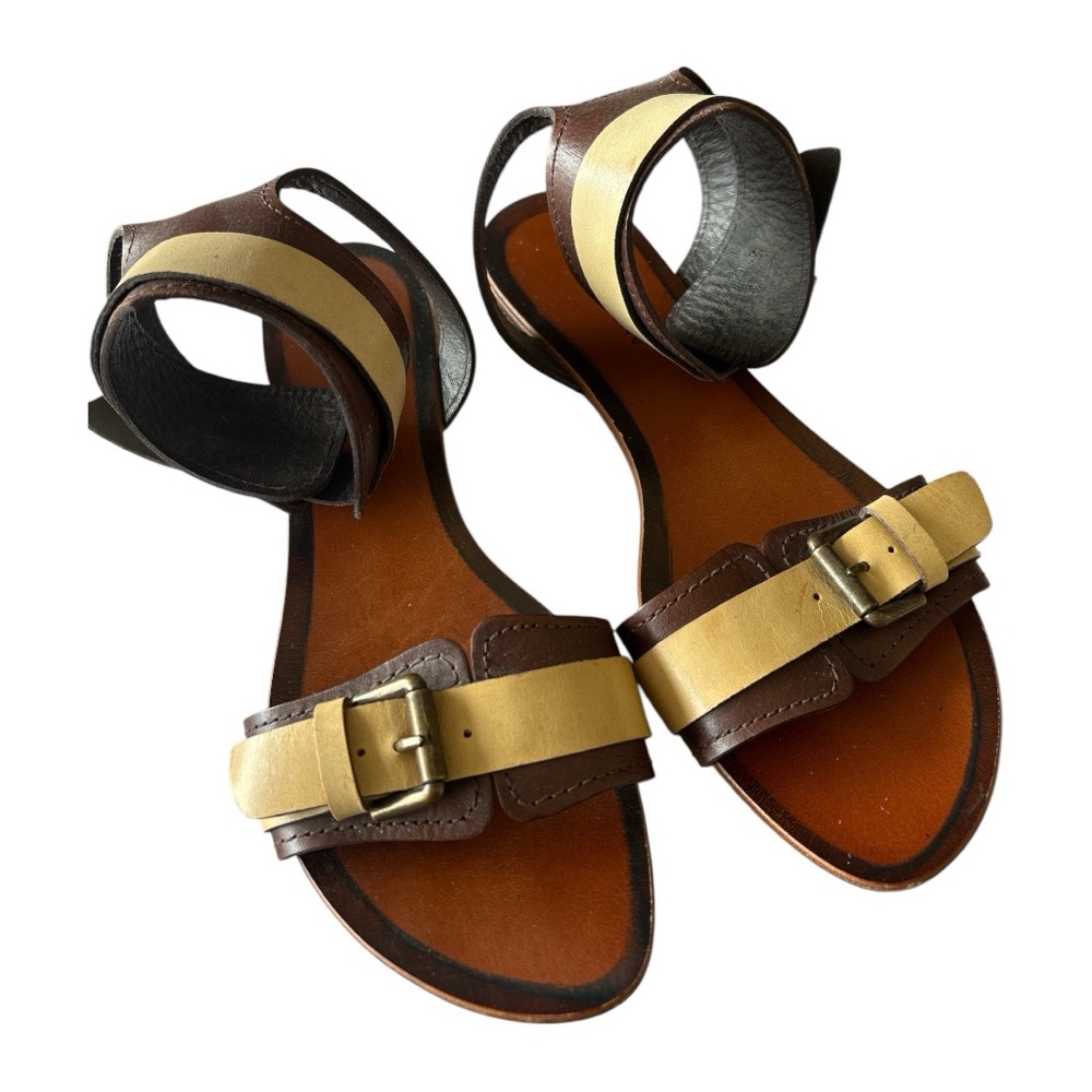 ✨ Audley Brown and Tan Women's Sandals ✨